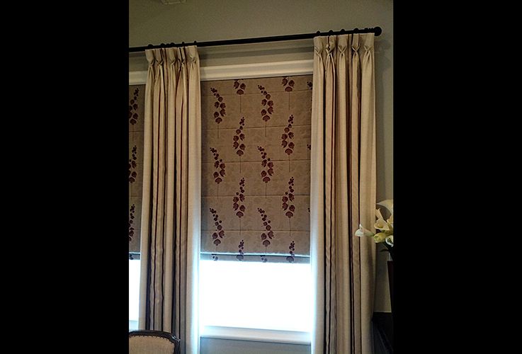 Drapes and Roman blinds